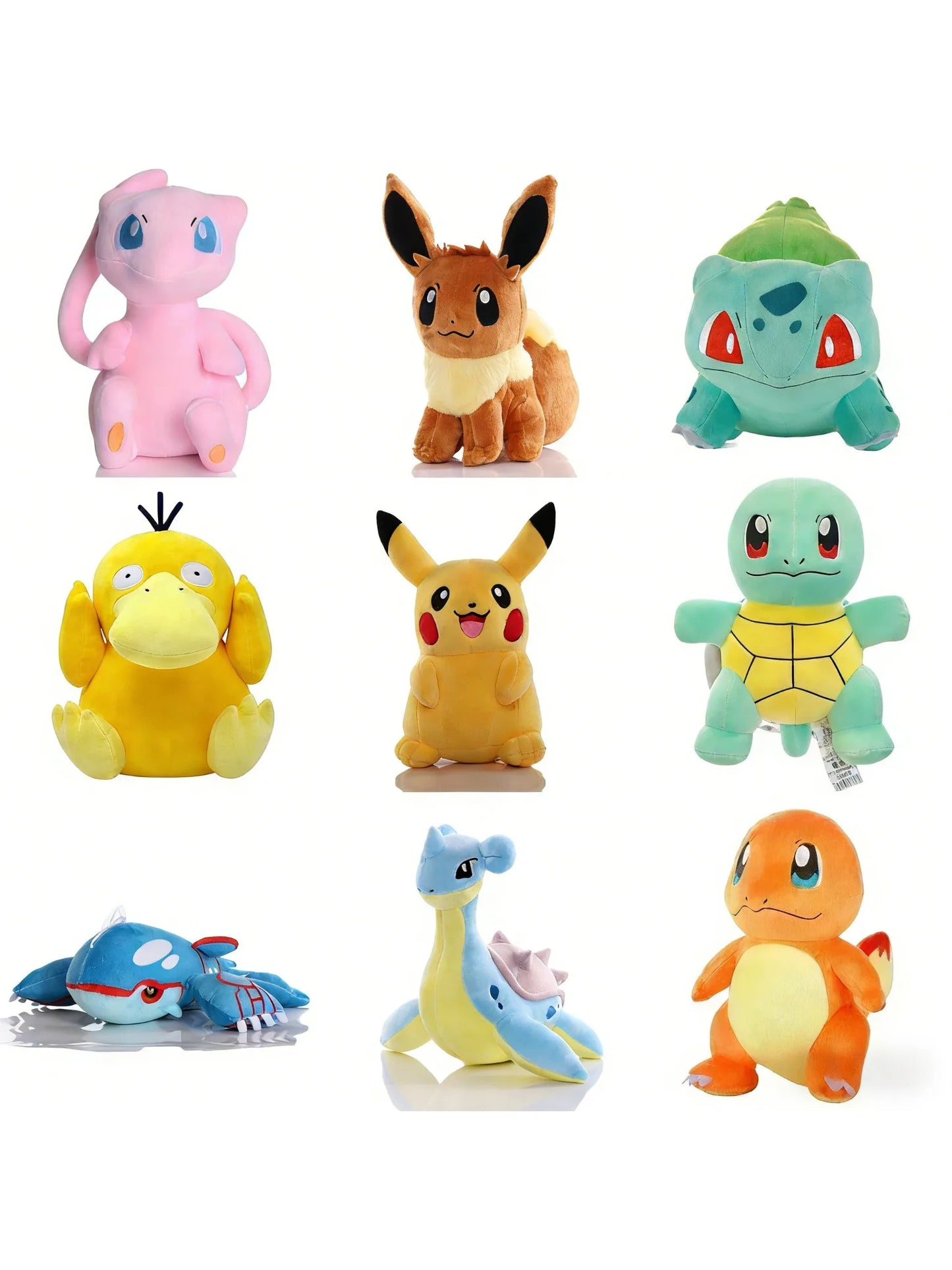 Pokemon Plush Toys – Pikachu, Charmander, Squirtle & More Kawaii Soft Dolls