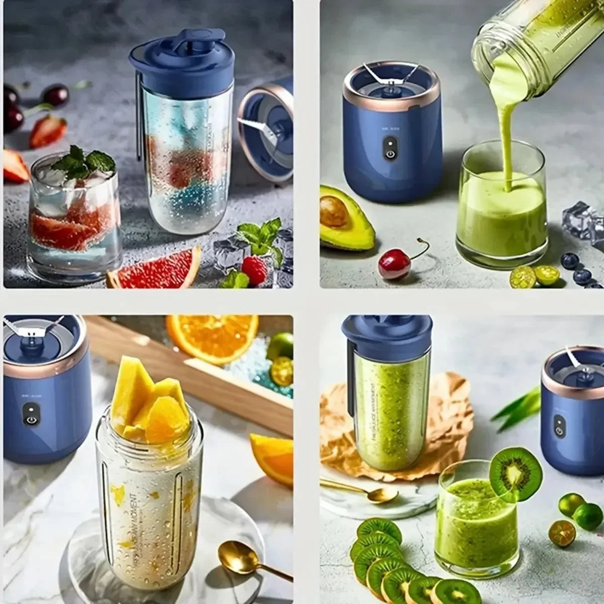 Portable USB Blender – Mini Travel Smoothie & Juicer Cup