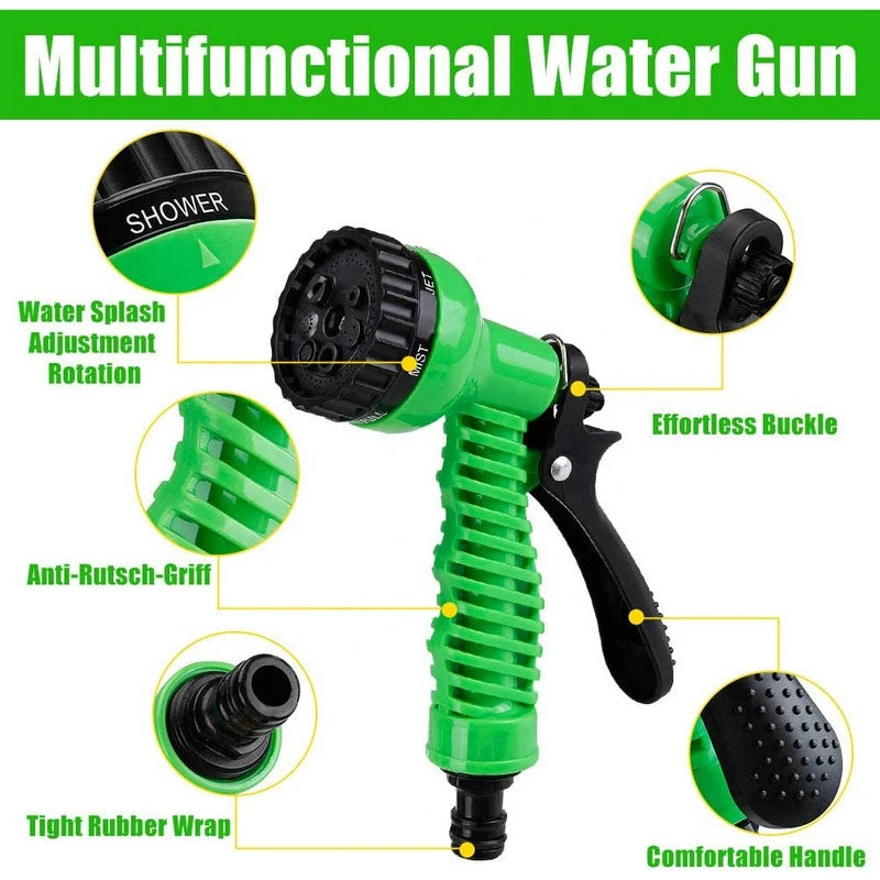 Expandable Garden Hose 25FT-200FT with High-Pressure Spray Nozzle