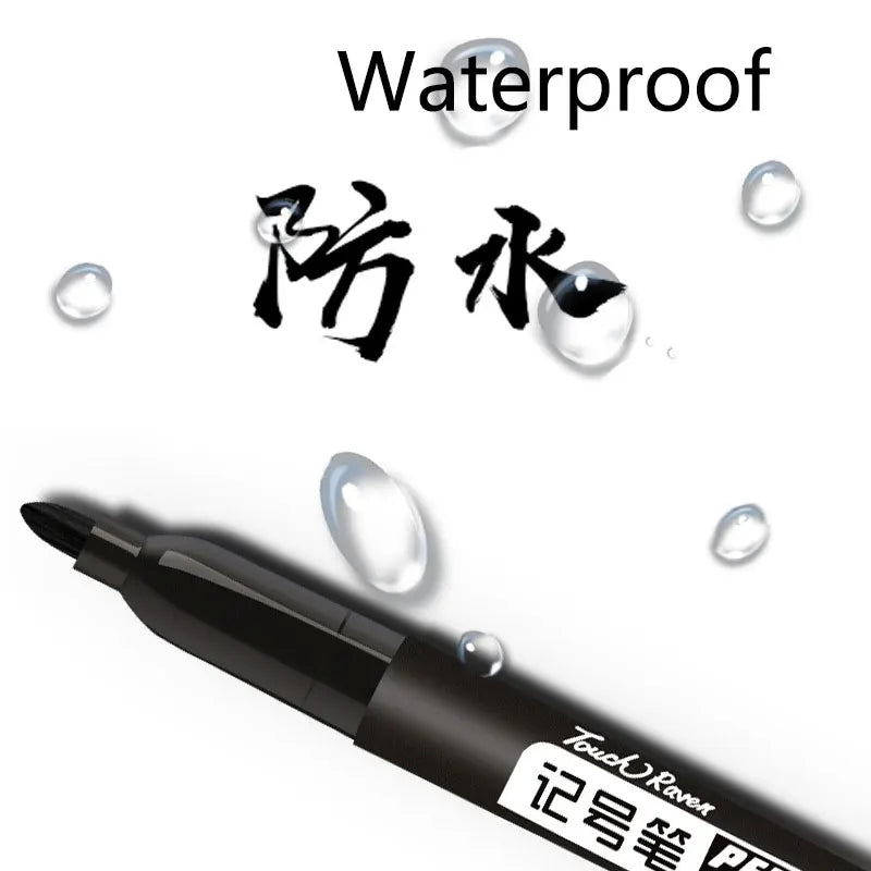 6 PCS Permanent Marker Pens – Waterproof Manga Drawing Markers for Art & School