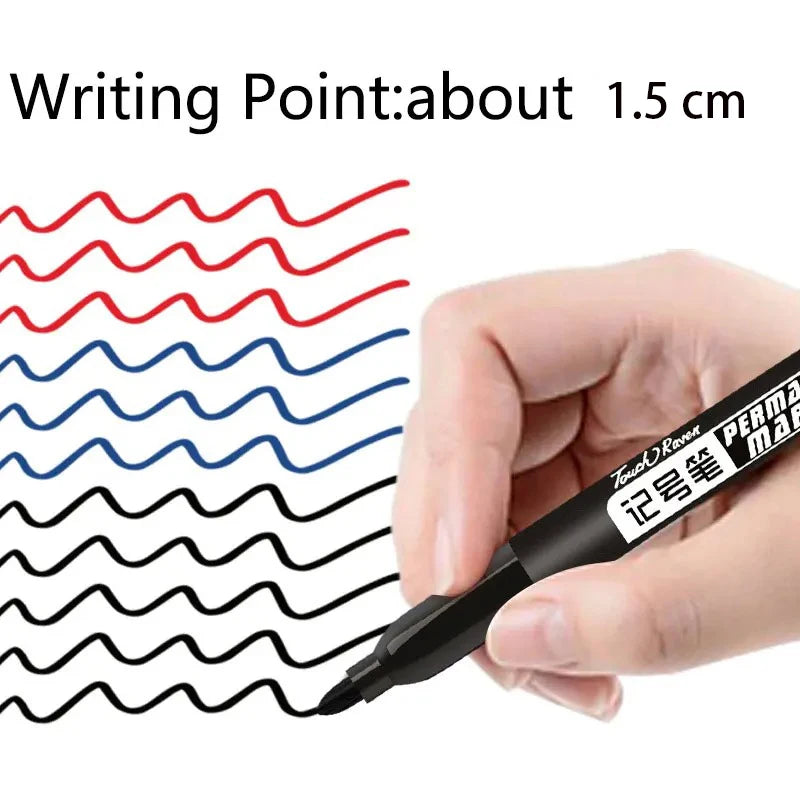 6 PCS Permanent Marker Pens – Waterproof Manga Drawing Markers for Art & School