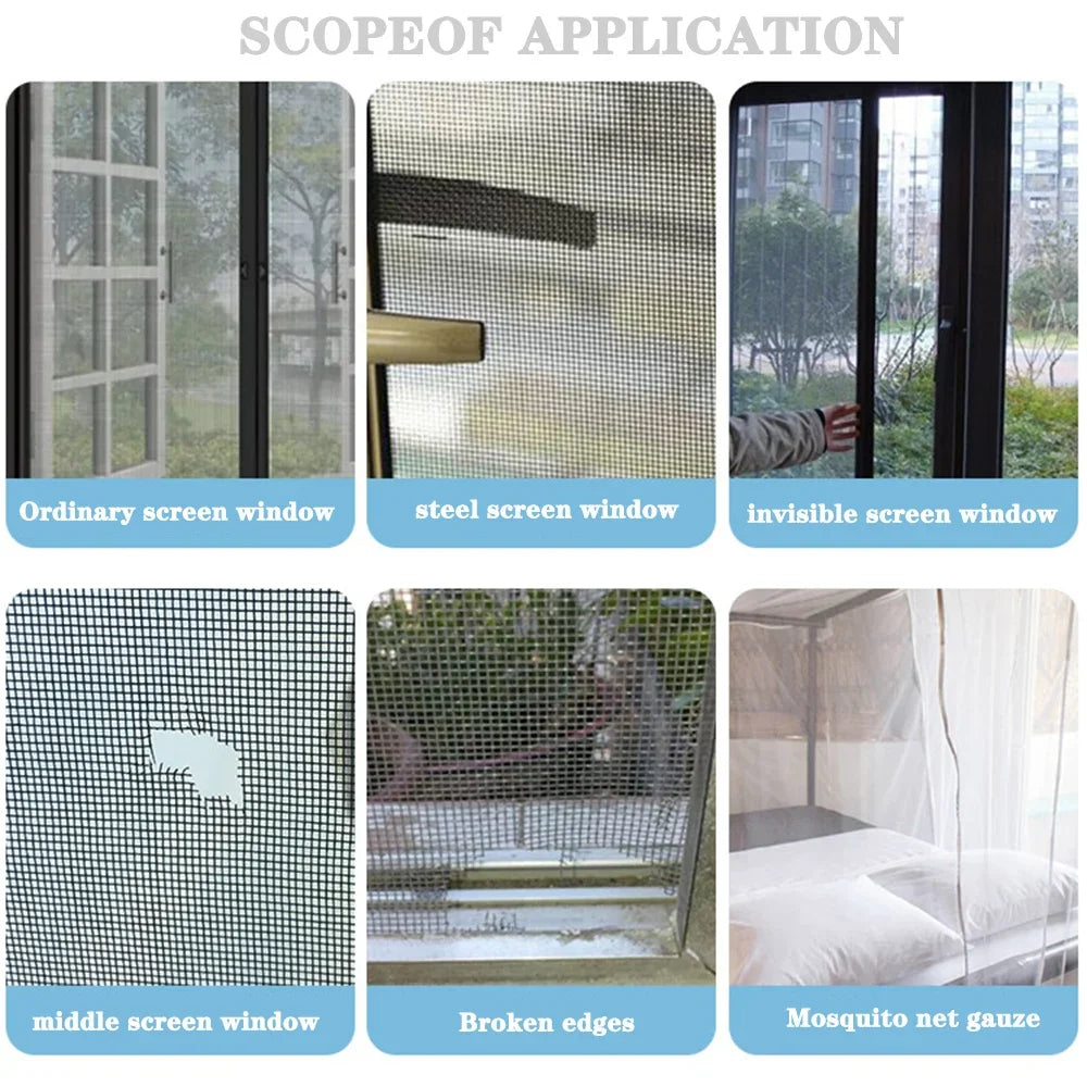 Window Mosquito Net Screen – Self-Adhesive Waterproof Mesh Repair Tape