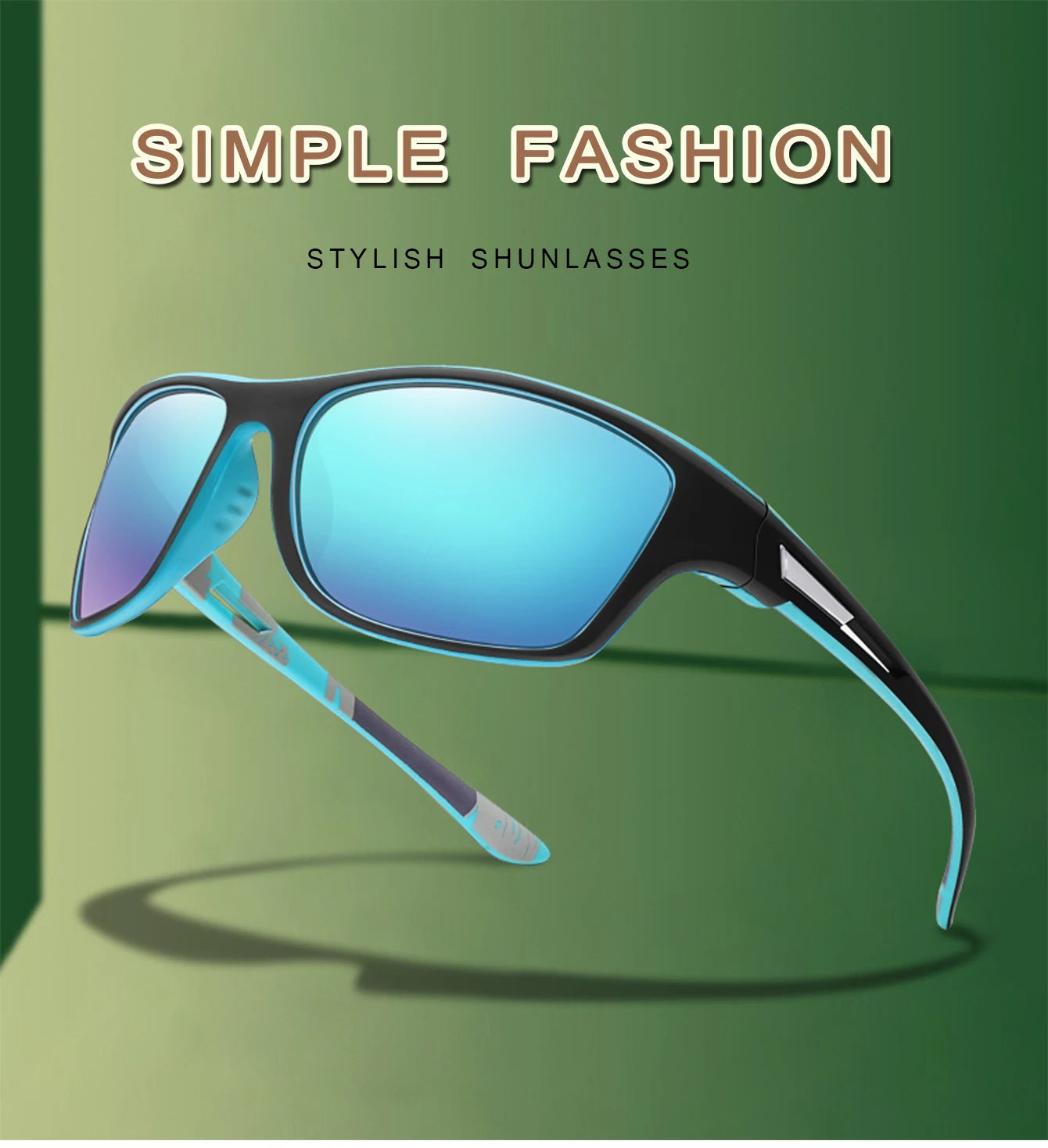Men's Polarized Sunglasses – UV400 TAC Lens for Fishing, Cycling & Driving