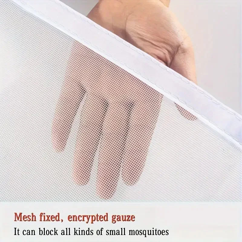 Mosquito-Proof Window & Door Screen – Custom Size Mesh Net (White)