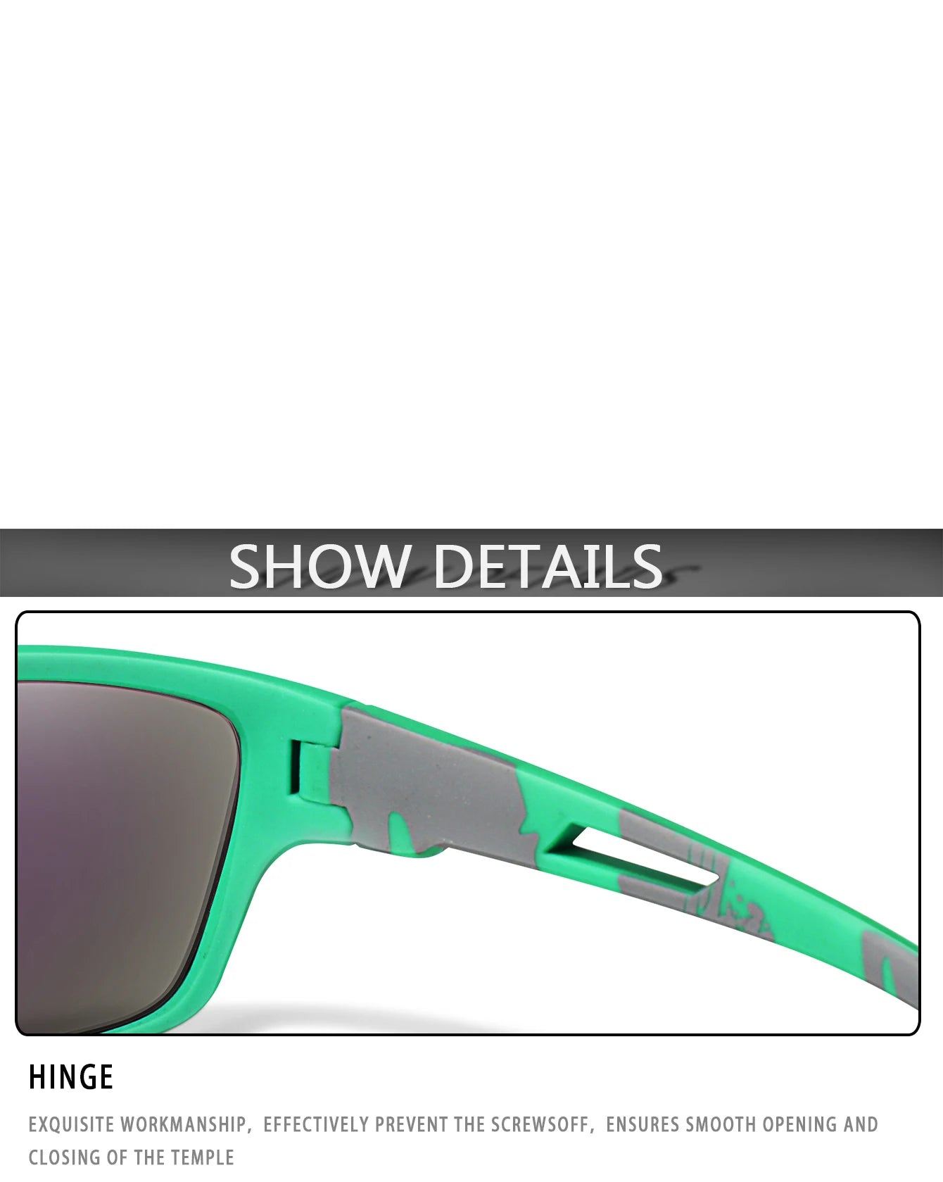 Men's Polarized Sunglasses – UV400 TAC Lens for Fishing, Cycling & Driving