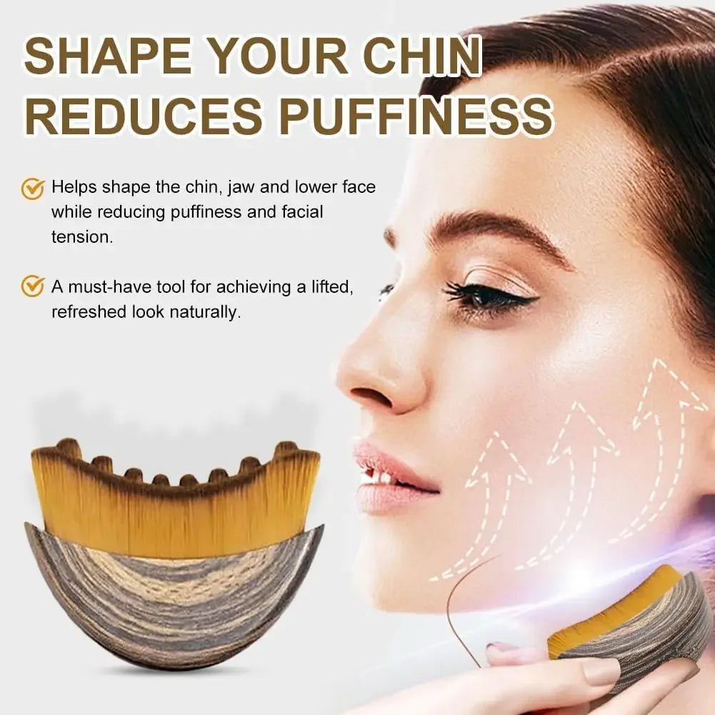 Lymphatic Contour Face Brush – Facial Massage & Sculpting Tool