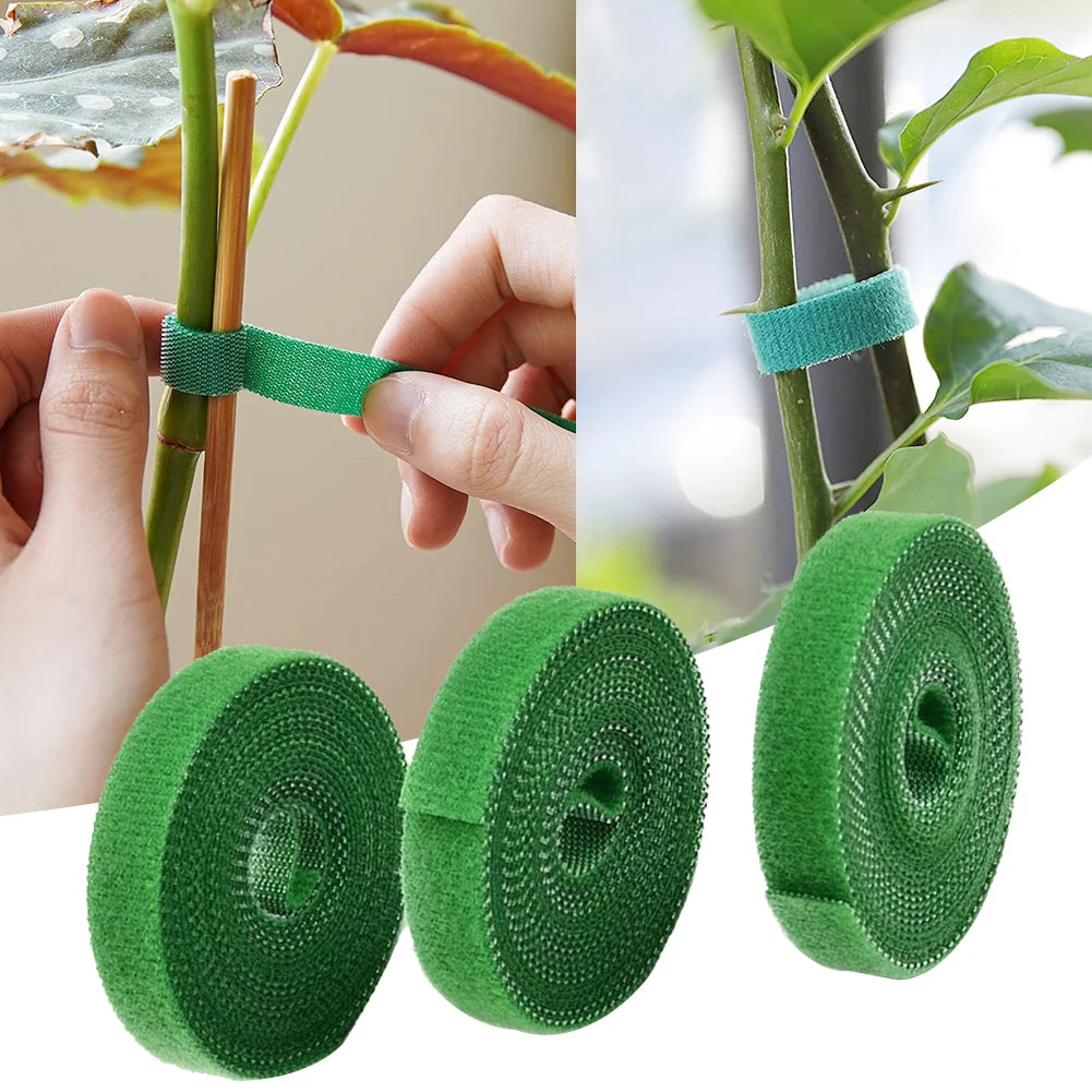 Garden Twine Plant Ties – 3 Rolls Nylon Support Wrap (Multi-Color)
