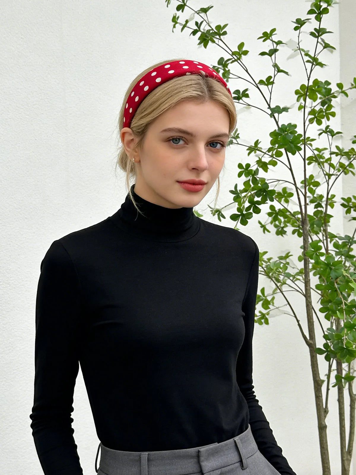 Y2K Retro Boho Wide Headbands – Stretch Dot Hair Accessories for Women | Yoga & Daily Wear
