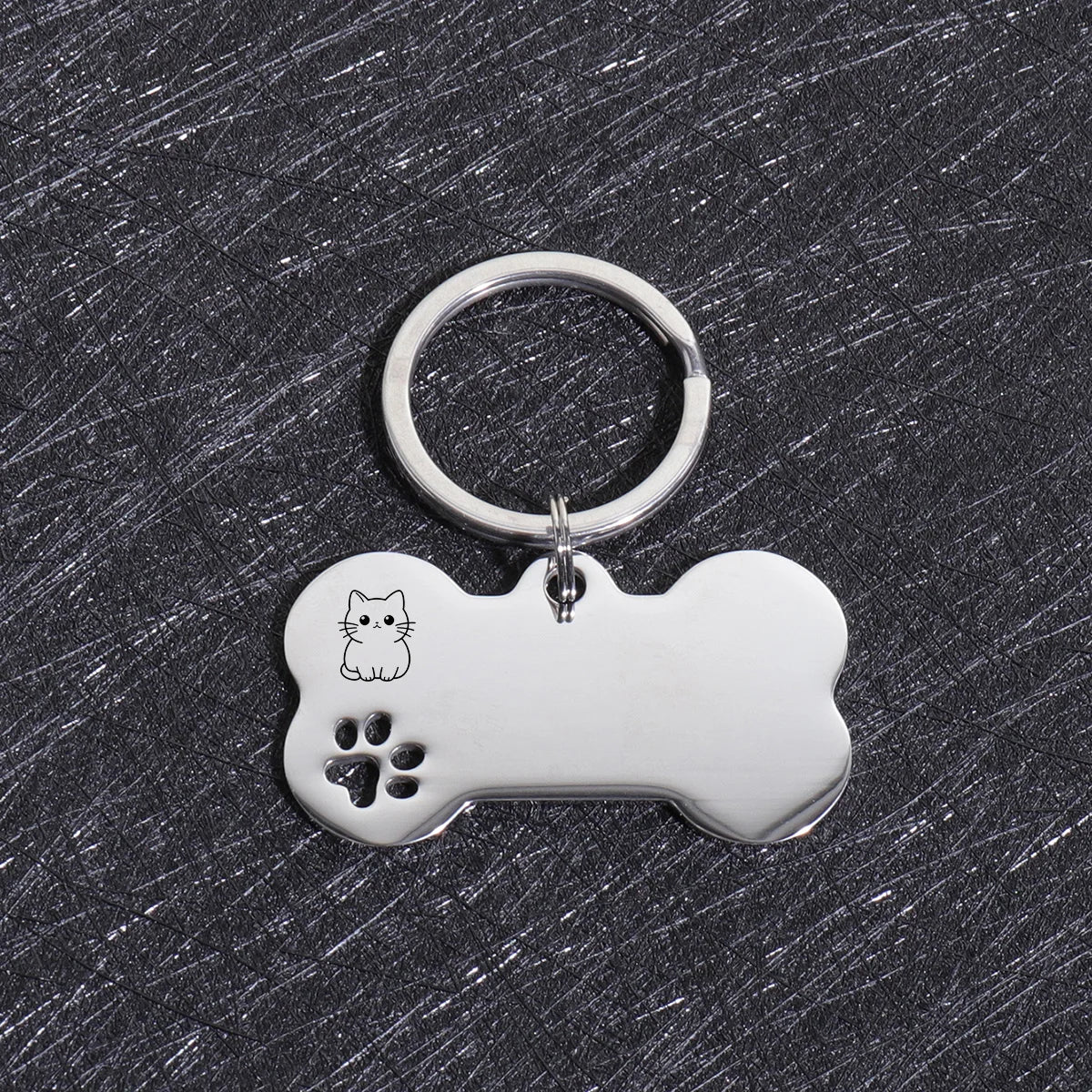 Personalized Dog & Cat ID Tags | Bone Shape | Laser Engraved Custom Name & Address