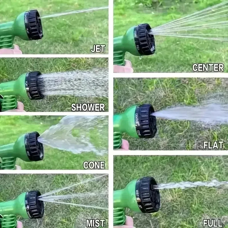 Expandable Garden Hose 25FT-200FT with High-Pressure Spray Nozzle