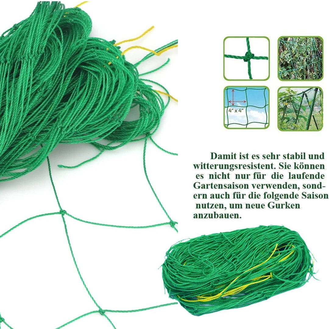 Heavy-Duty Garden Trellis Netting – Polyester Grow Net for Climbing Plants & Vegetables