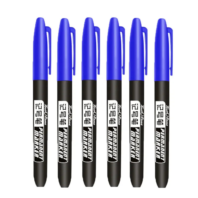 6 PCS Permanent Marker Pens – Waterproof Manga Drawing Markers for Art & School