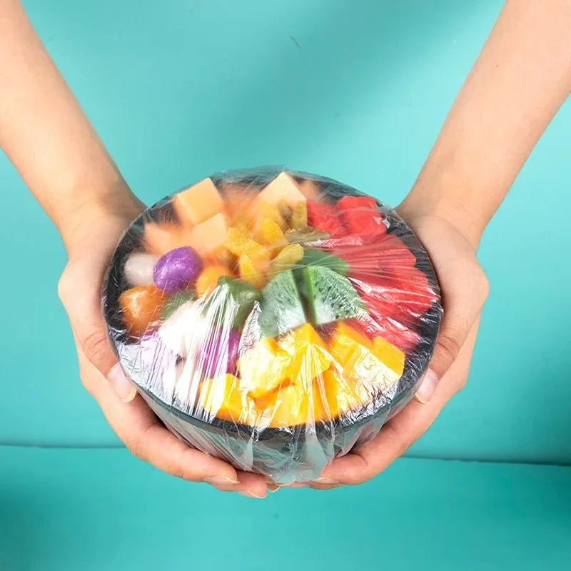 Disposable Food Cover & Saran Wrap Bowl Covers – Food Grade Fresh-Keeping Plastic Bags
