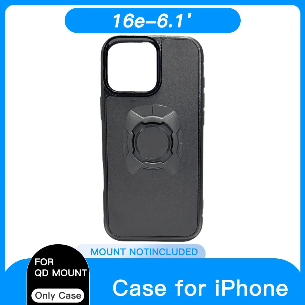 Twist Lock Phone Case Holder – Motorcycle & Bicycle Mount for iPhone 12–17 Pro Max