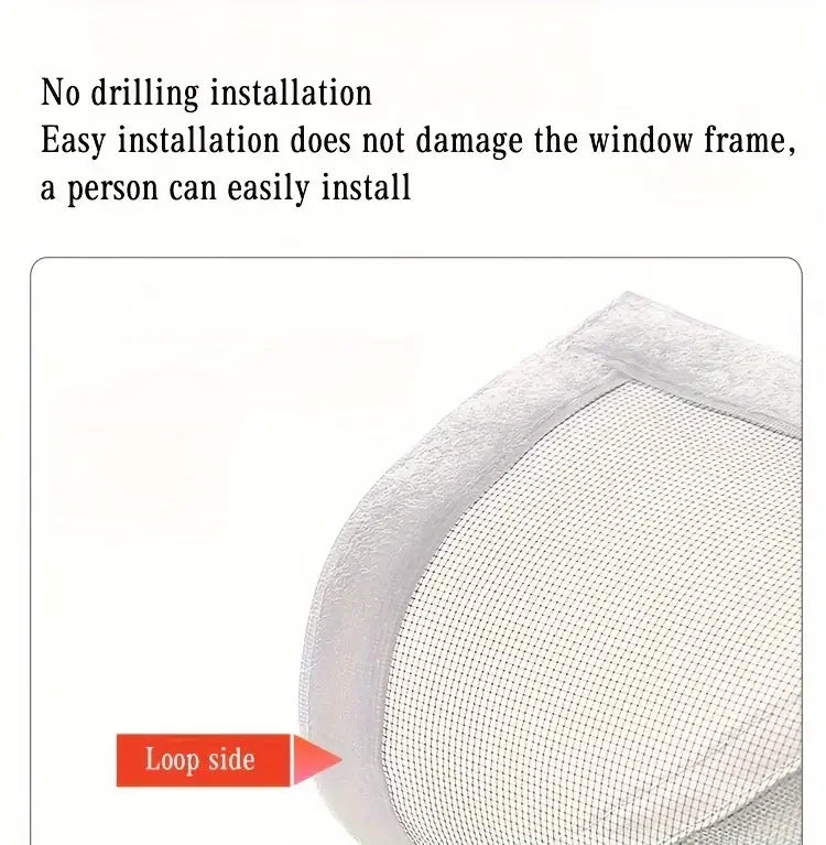 Mosquito-Proof Window & Door Screen – Custom Size Mesh Net (White)
