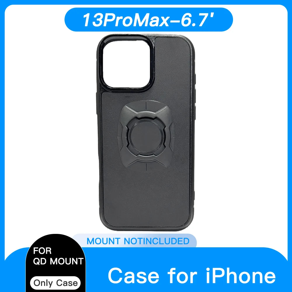 Twist Lock Phone Case Holder – Motorcycle & Bicycle Mount for iPhone 12–17 Pro Max