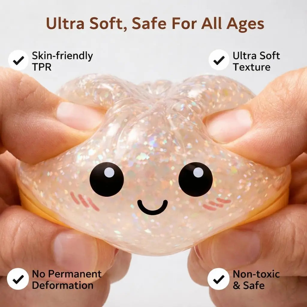 Large Dumpling Stress Ball – Colorful Squishy Sensory Toy for Anxiety Relief