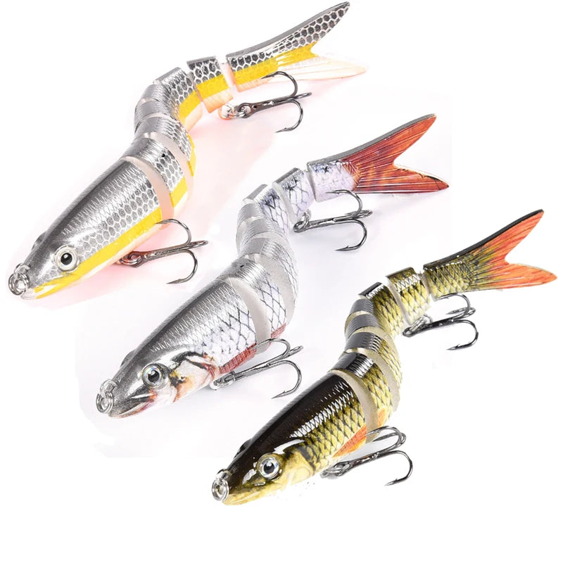 Multi-Jointed Swimbait Fishing Lure – Slow Sinking Bionic Crank Bait for Bass & Trout