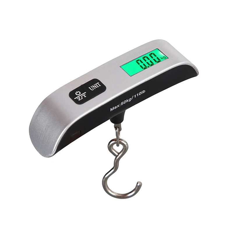 Digital Luggage Scale — LCD Display, 110lb/50kg Capacity (2 Styles)