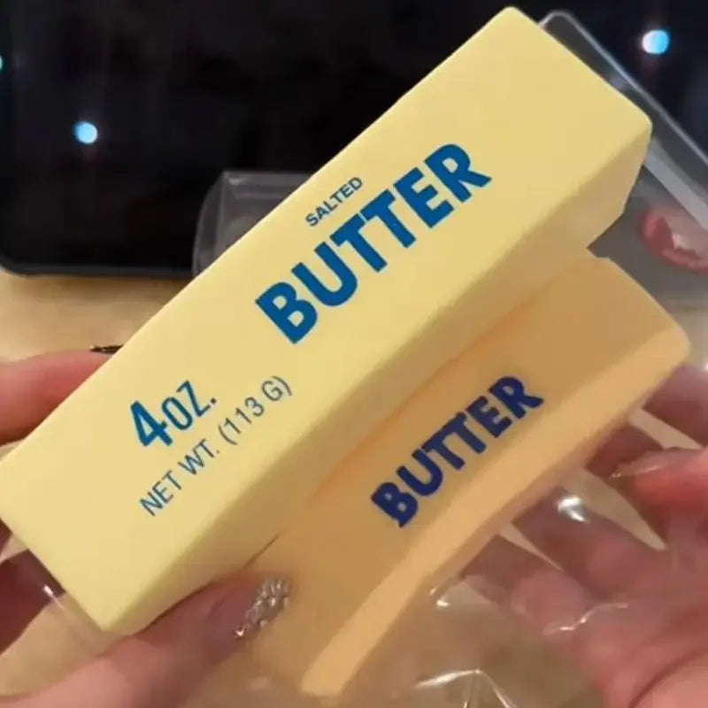Squishy Butter Stick Fidget Toy — Cheese Shape Stress Relief & Anxiety Squeeze Toy
