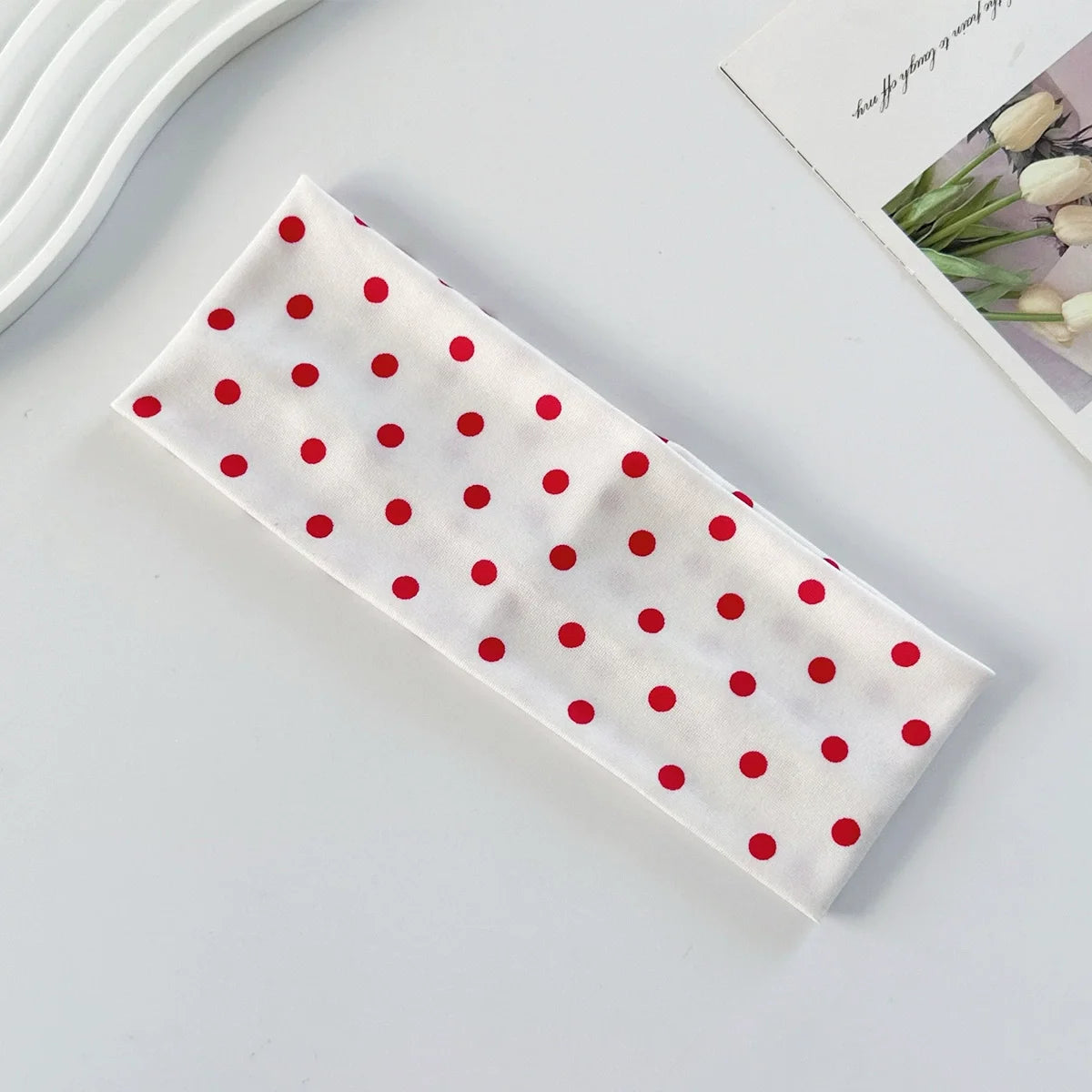 Y2K Retro Boho Wide Headbands – Stretch Dot Hair Accessories for Women | Yoga & Daily Wear