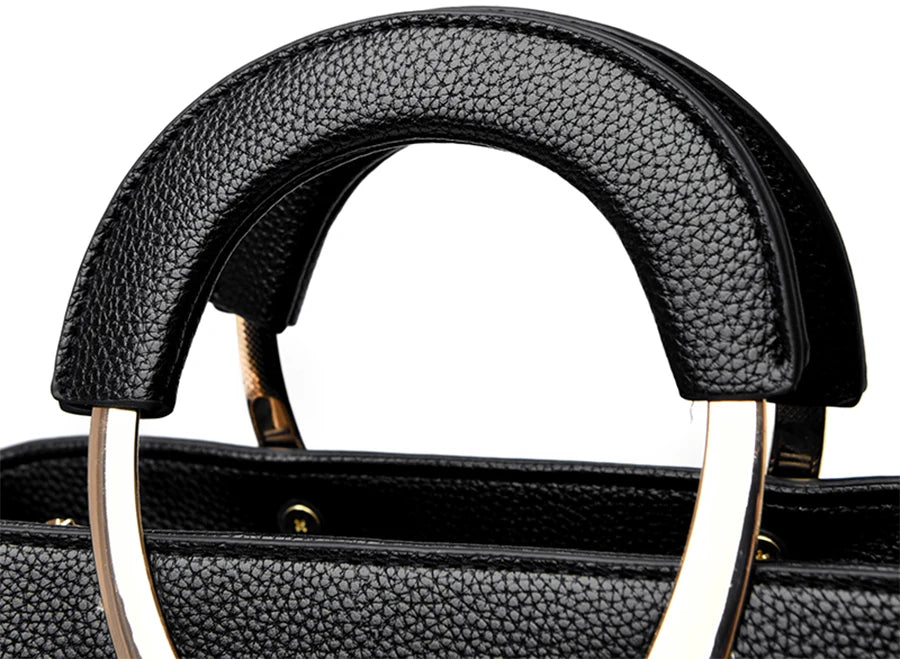 Women's Crossbody Bag – Lychee Pattern PU Leather Handbag