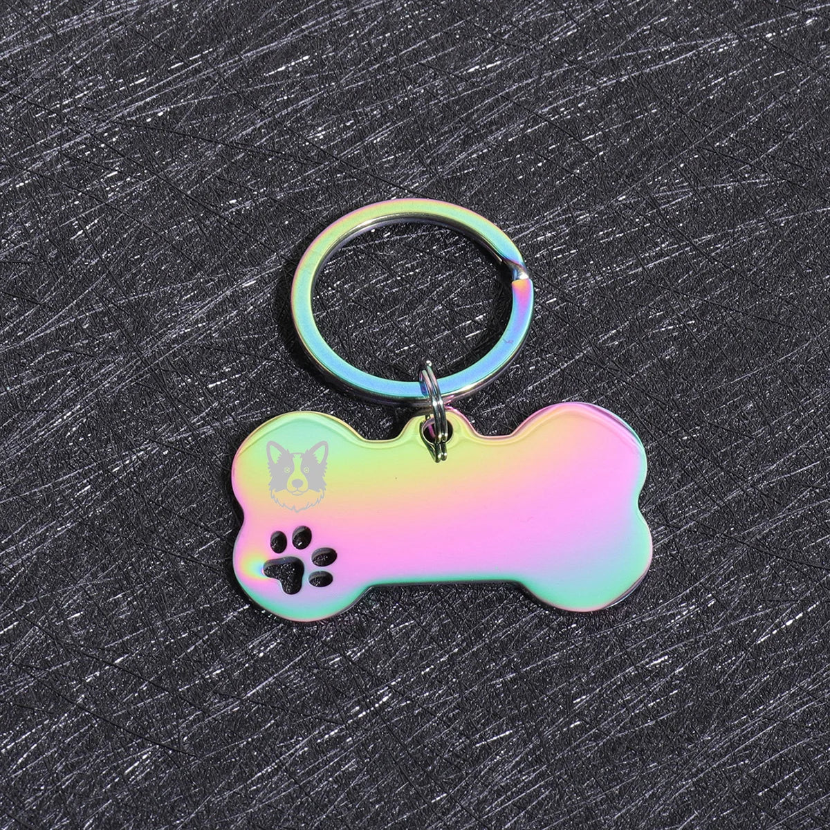 Personalized Dog & Cat ID Tags | Bone Shape | Laser Engraved Custom Name & Address