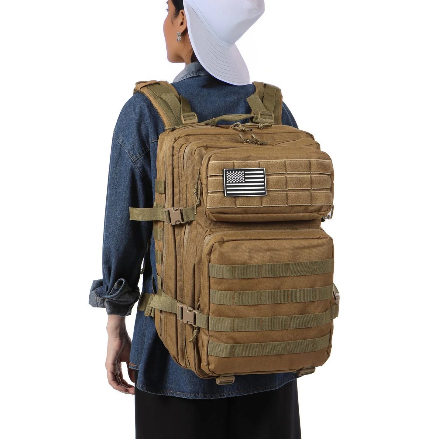 25L/50L Tactical Molle Backpack – Outdoor Hiking, Camping & Trekking Bag