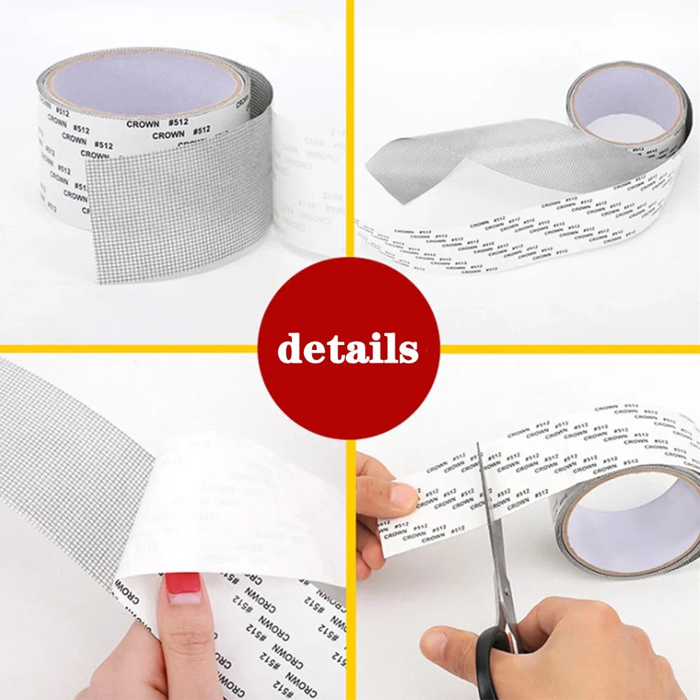 Window Mosquito Net Screen – Self-Adhesive Waterproof Mesh Repair Tape