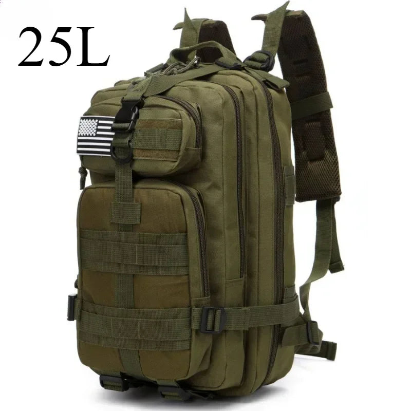 25L/50L Tactical Molle Backpack – Outdoor Hiking, Camping & Trekking Bag