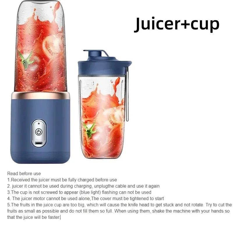 Portable USB Blender – Mini Travel Smoothie & Juicer Cup