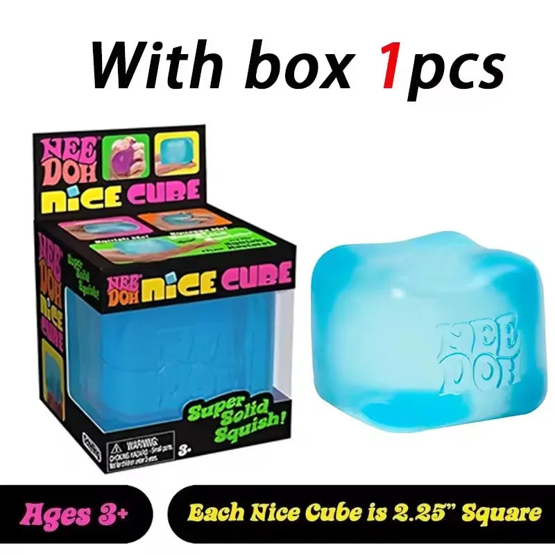 Needoh Nice Cube Sensory Stress Relief Toy – Pressure Relief Puzzle Block