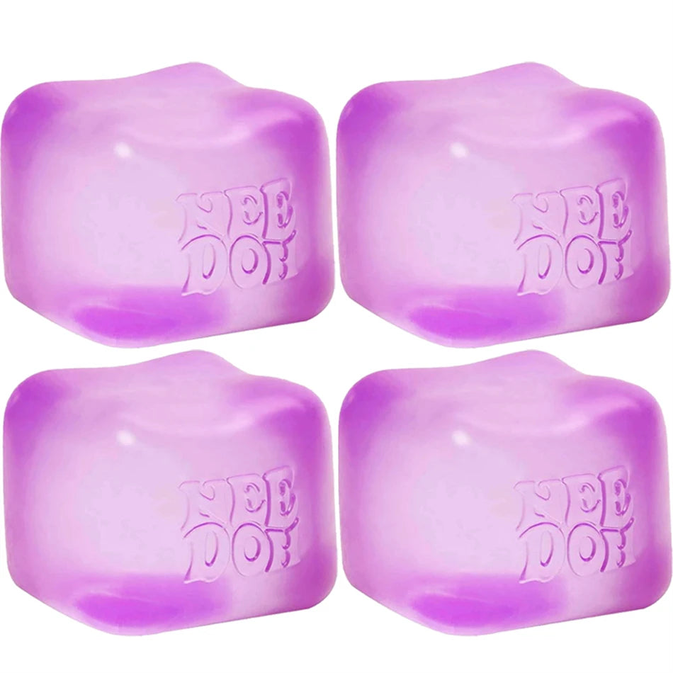 Needoh Nice Cube Sensory Stress Reliever Fidget Tool for Anxiety & Focus Desk Sensory Cube for Adults & Kids