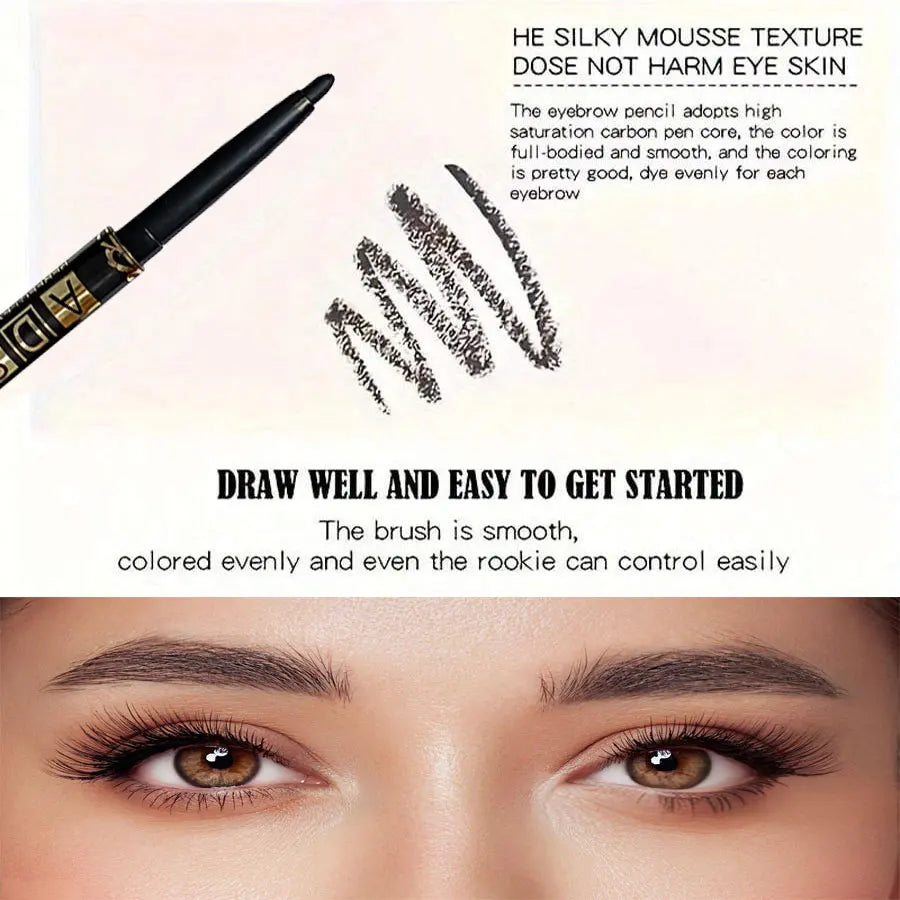 Waterproof Black Eyeliner Pencil Set – Long-Lasting, Smudge-Proof Eye Makeup (3PCS / 9PCS)