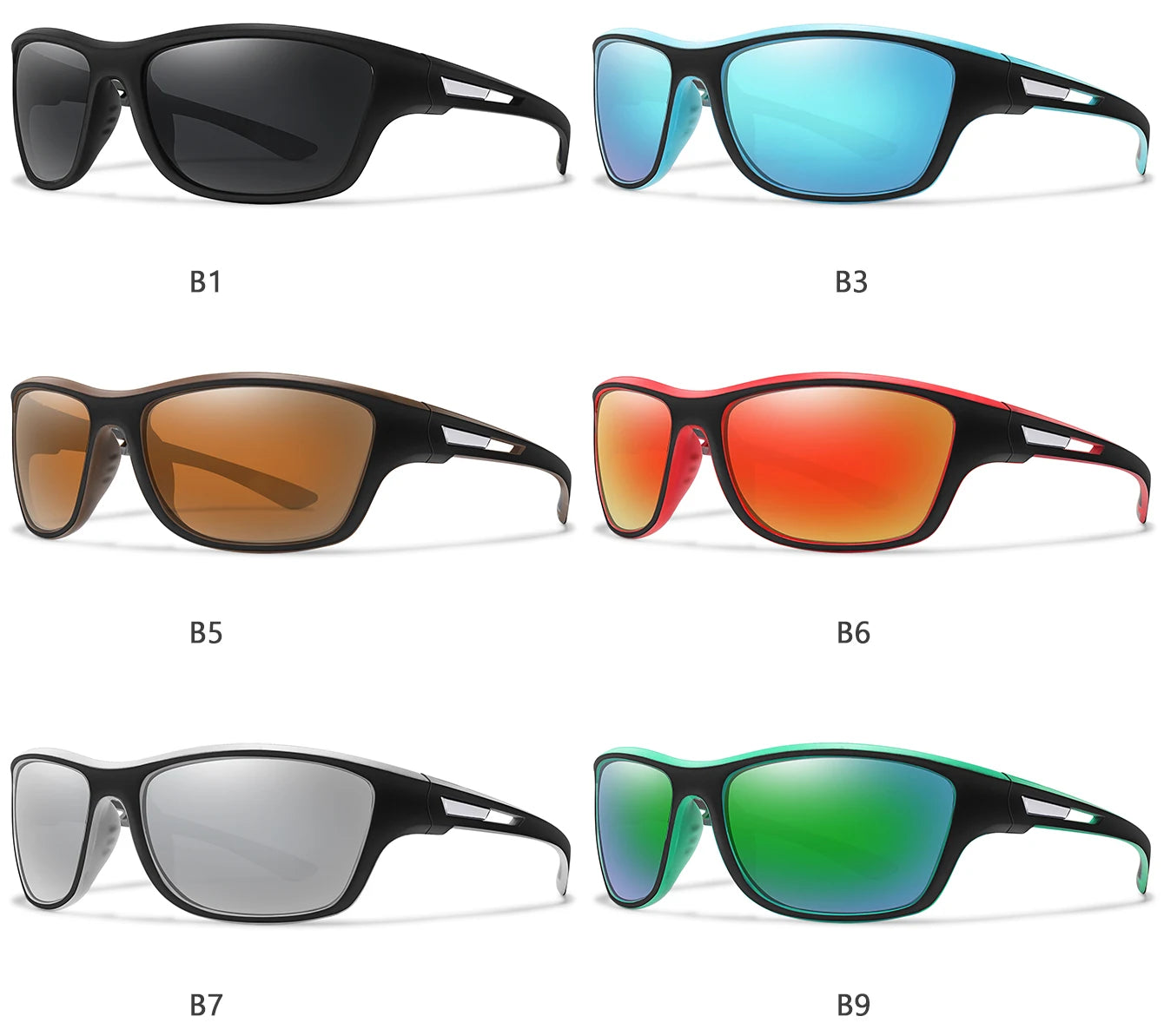 Men's Polarized Sunglasses – UV400 TAC Lens for Fishing, Cycling & Driving