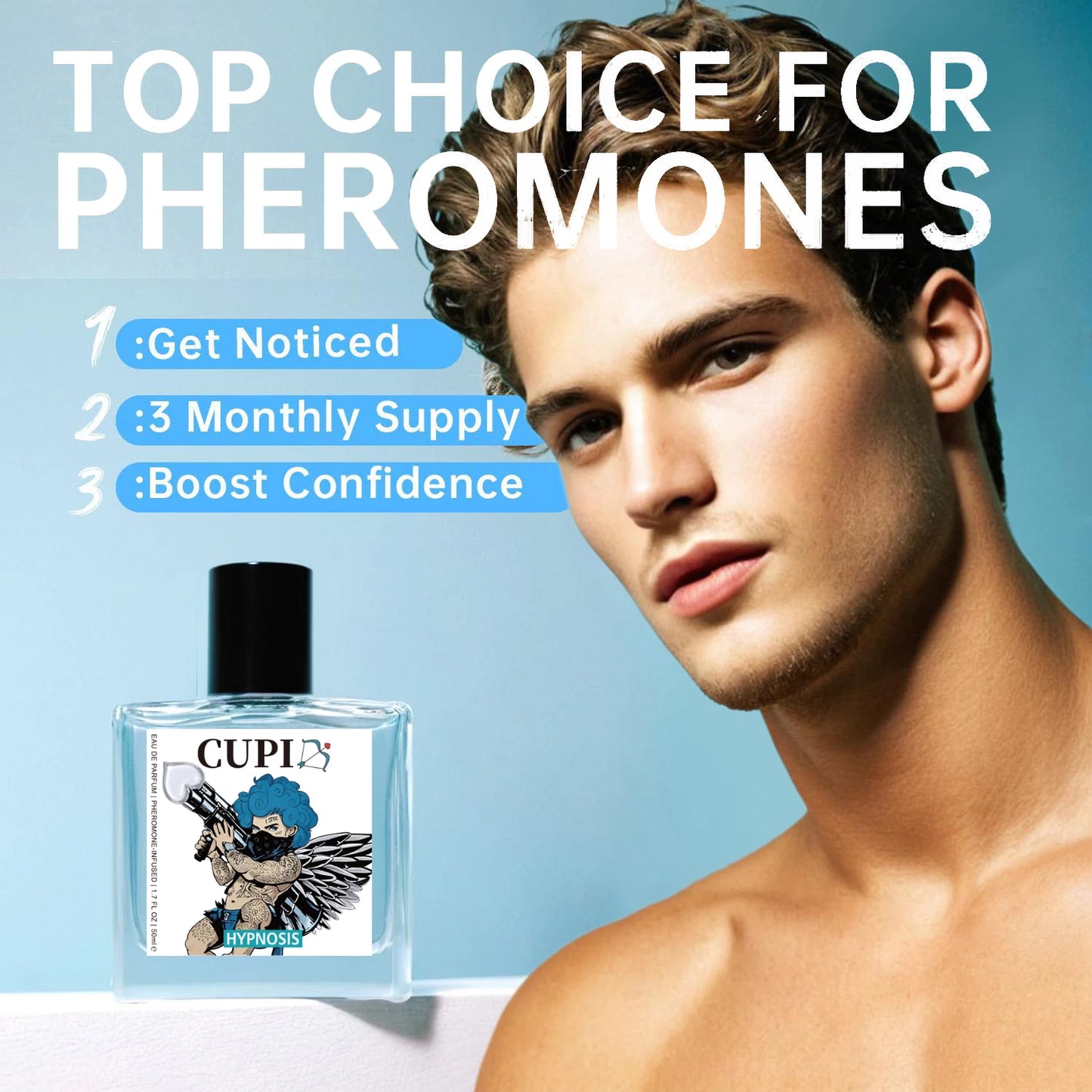 Cupid Hypnosis 2.0 Pheromone Cologne for Men – 50ml