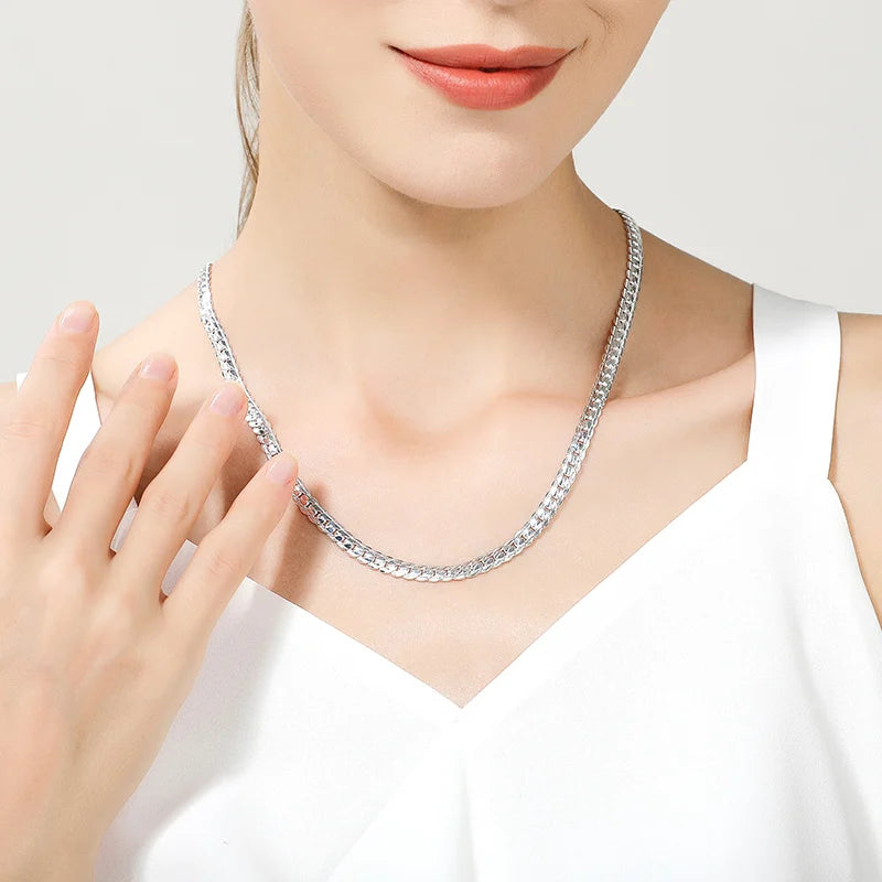 18K Gold & Silver Plated Chain Necklace for Women – Multiple Lengths