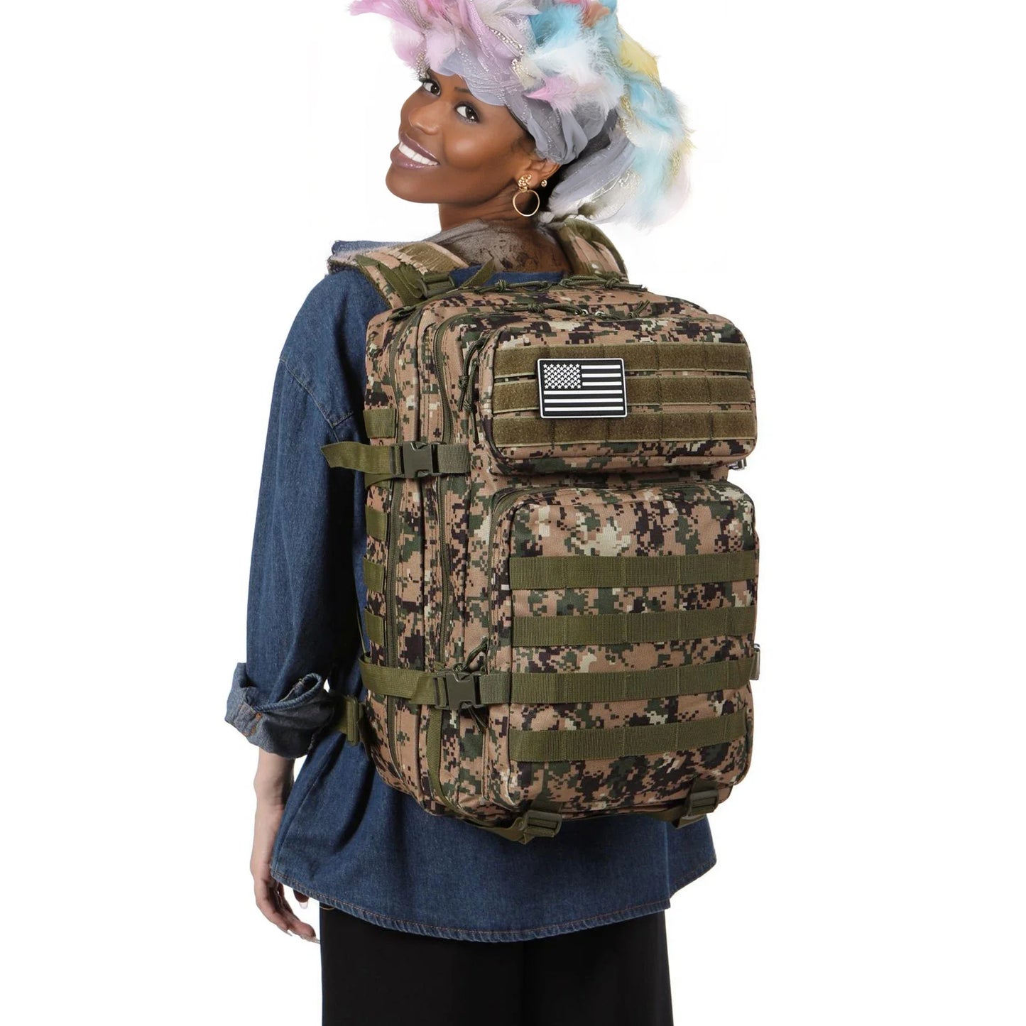 25L/50L Tactical Molle Backpack – Outdoor Hiking, Camping & Trekking Bag
