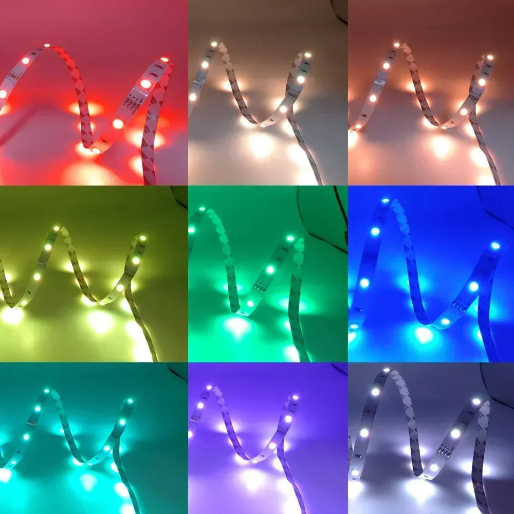 RGB LED Strip Lights — Bluetooth & WiFi Smart Color Changing Lights (1M–30M)