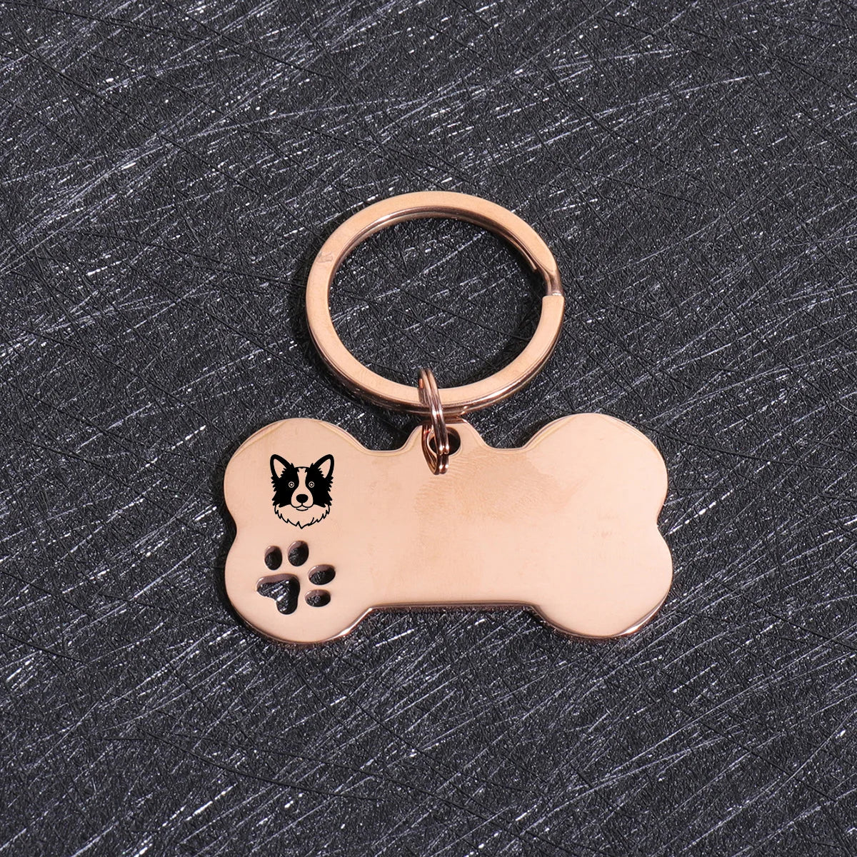 Personalized Dog & Cat ID Tags | Bone Shape | Laser Engraved Custom Name & Address