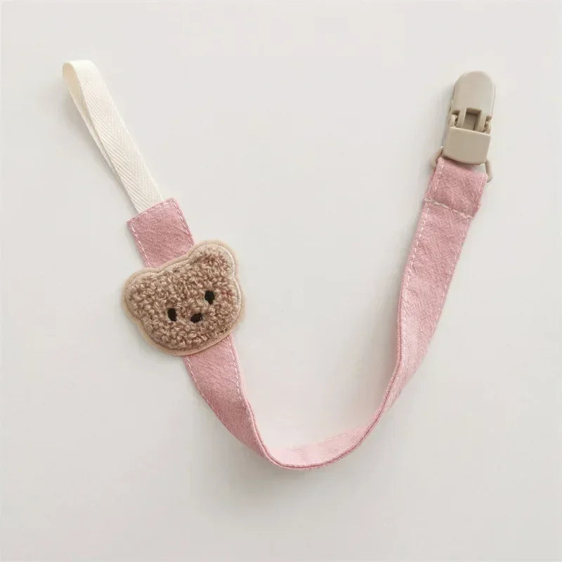 Cute Bear Baby Pacifier Clip — Anti-Drop Cartoon Teething Chain Holder