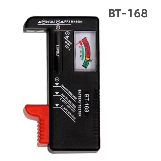 Digital Battery Tester – AA/AAA/9V/1.5V & Button Cell | LCD Display