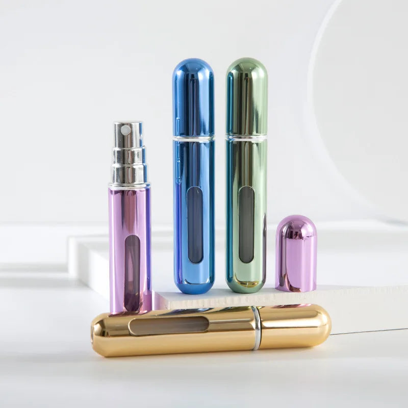 Mini Perfume Refill Spray Bottle — Portable Bottom-Fill Atomizer (5ml / 10ml)