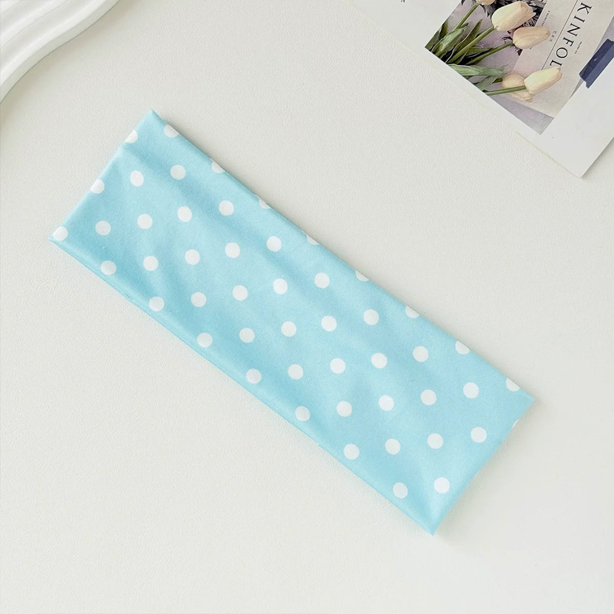 Y2K Retro Boho Wide Headbands – Stretch Dot Hair Accessories for Women | Yoga & Daily Wear