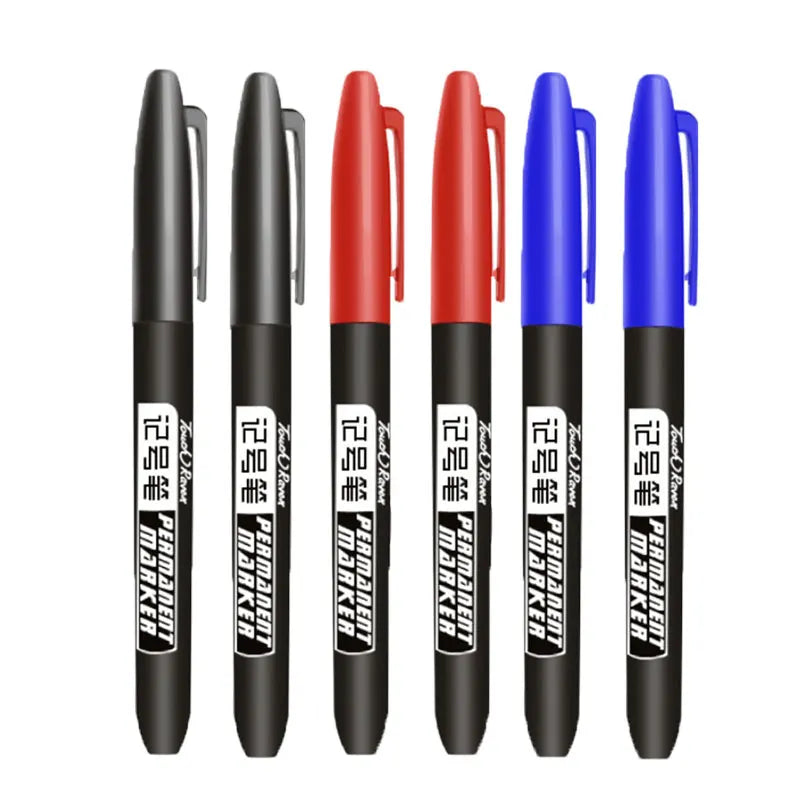 6 PCS Permanent Marker Pens – Waterproof Manga Drawing Markers for Art & School