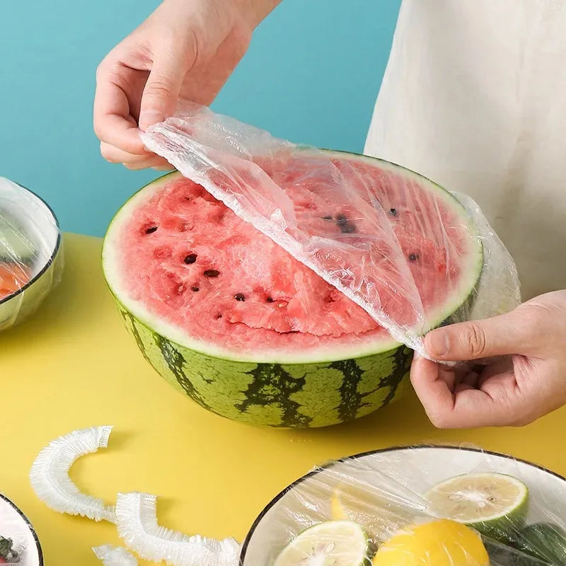 Disposable Food Cover & Saran Wrap Bowl Covers – Food Grade Fresh-Keeping Plastic Bags