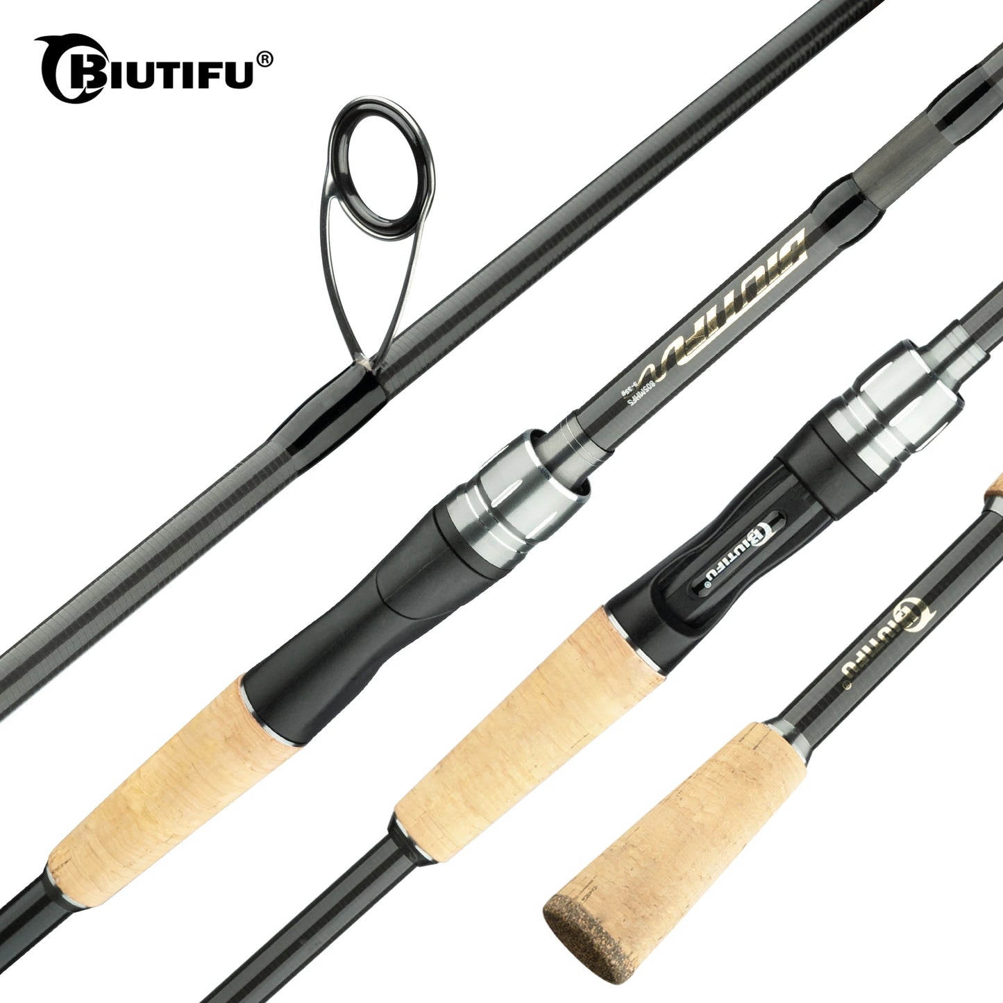 BIUTIFU Carbon Fishing Rod – Ultralight Spinning & Casting Lure Rod