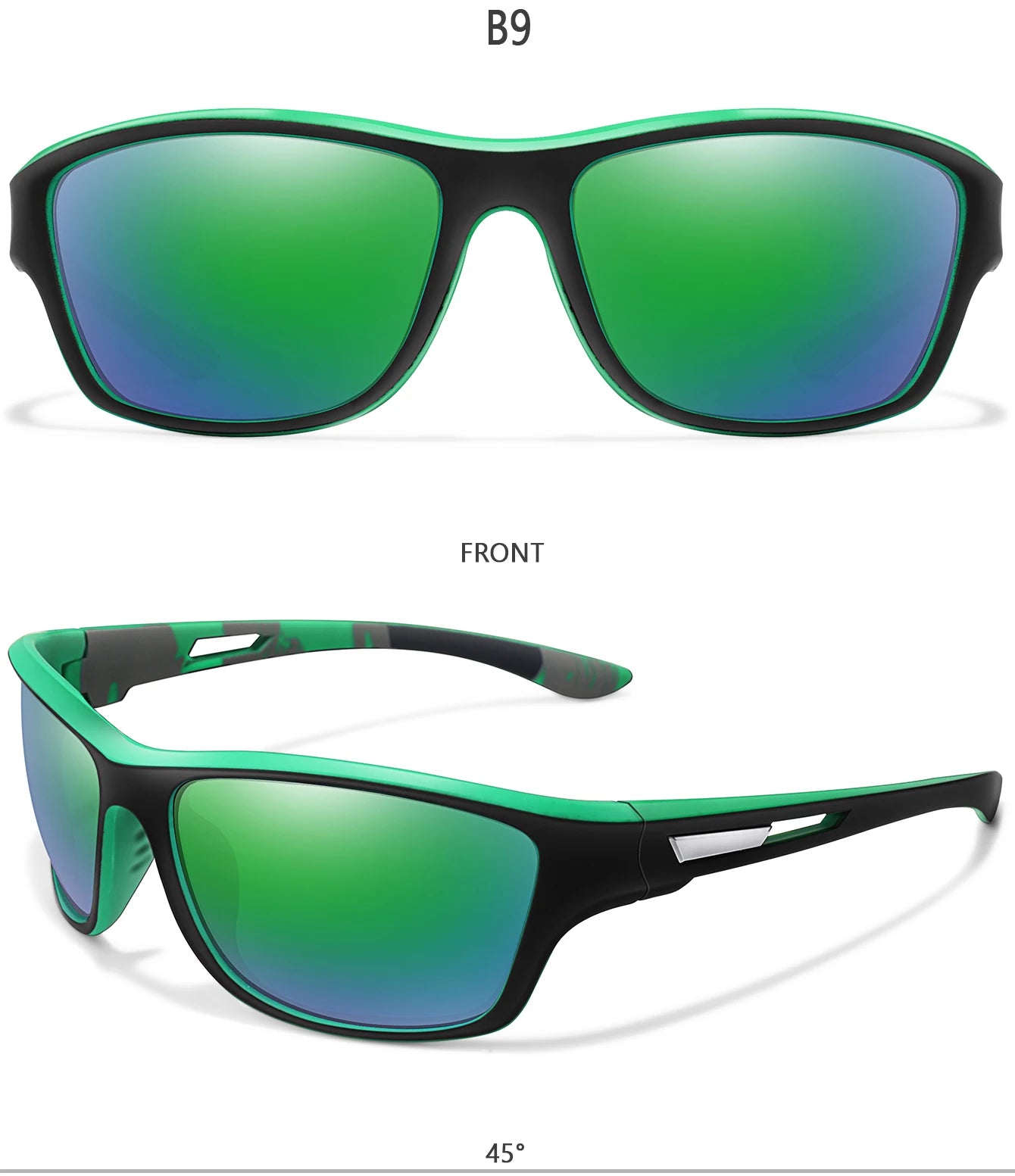 Men's Polarized Sunglasses – UV400 TAC Lens for Fishing, Cycling & Driving