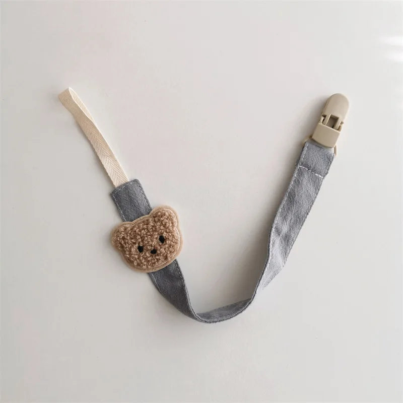 Cute Bear Baby Pacifier Clip — Anti-Drop Cartoon Teething Chain Holder