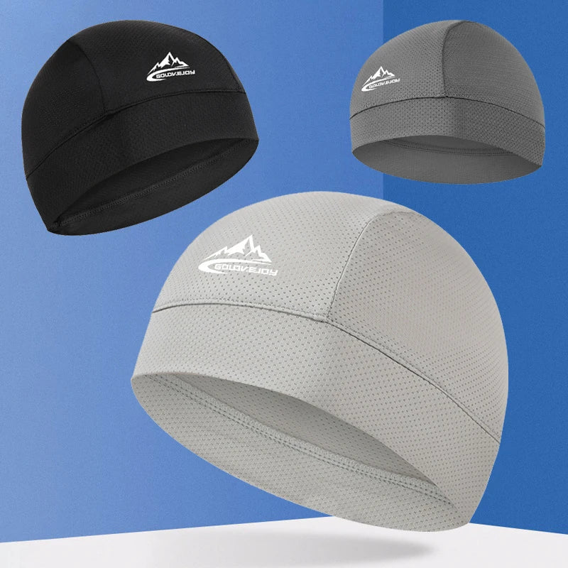 Cooling Skull Cap & Helmet Lining — Breathable Sweat-Wicking Cycling, Running & Hiking Hat